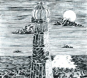 ocean-phare-albatros-pollution-helene-valentin-auteure-illustratrice-peinture-aquarelle