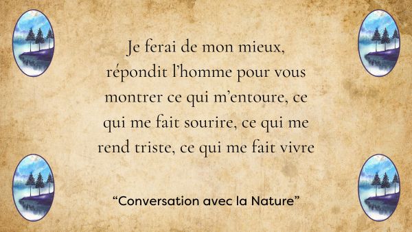 Une histoire d’authenticité dans « Conversation avec la Nature ».