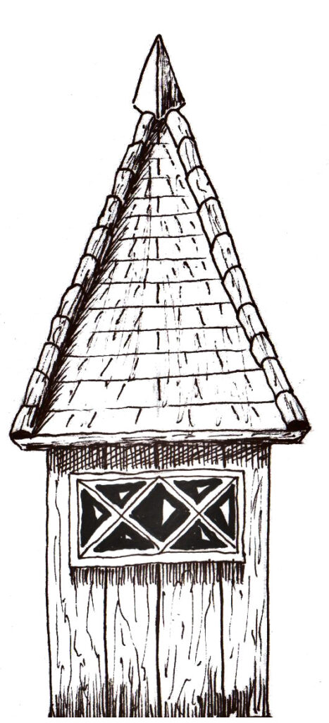Etape6 tour maison bois architecture imaginaire helenevalentin dessin apprendre