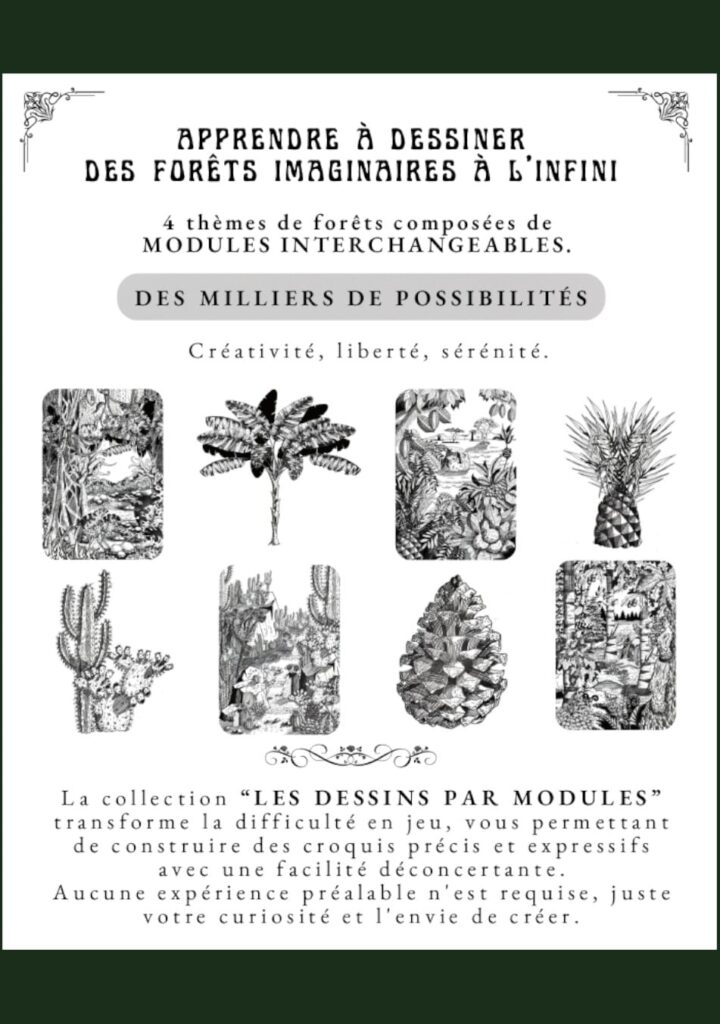 Dessins forest imaginaires apprendre livre helenevalentin