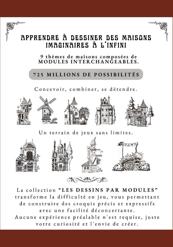 Dessins maisons imaginaires apprendre livre helenevalentin