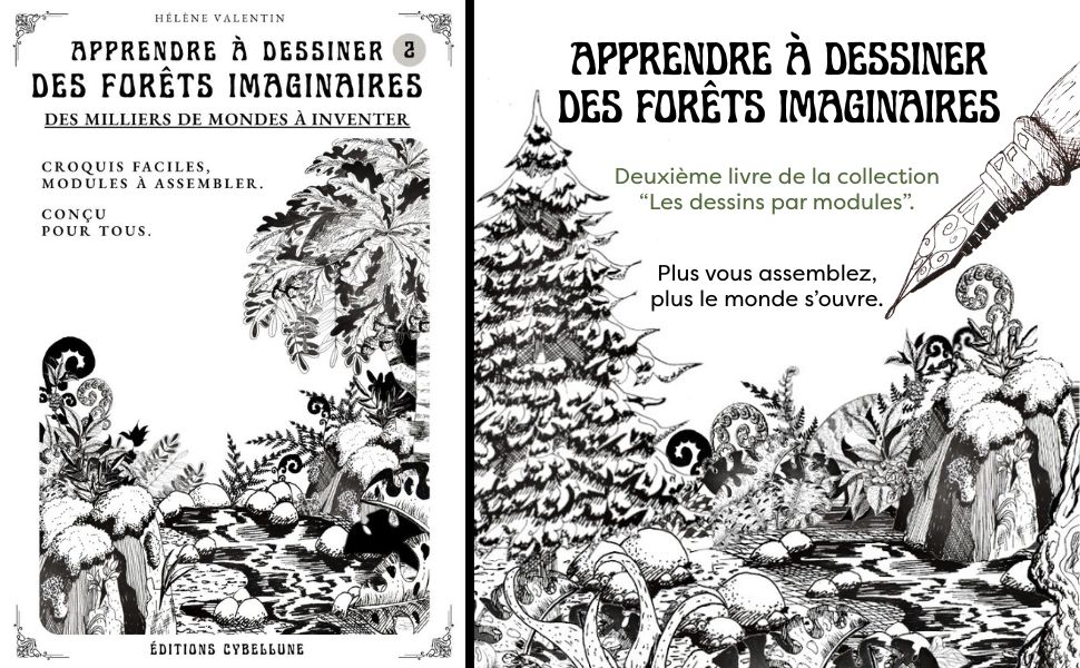 Grandmodulekdp forets imaginaires dessins encre livre helenevalentin
