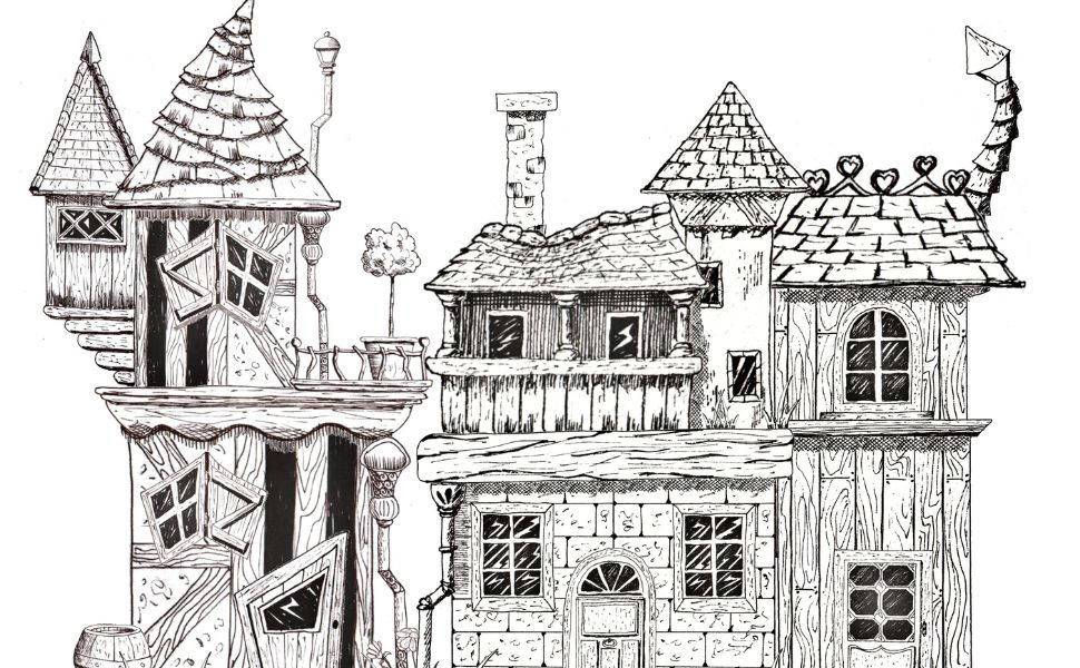 Maisons imaginaires helenevalentin apprendre dessiner livre modules debutants