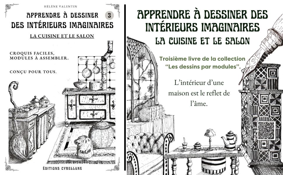 Module1 kdp interieurs cuisine salon imaginaire livre dessins helenevalentin