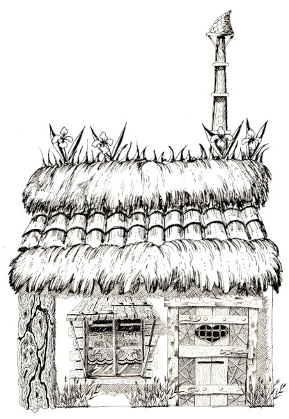chaume dessin livre cent idées imaginaires compositions maisons