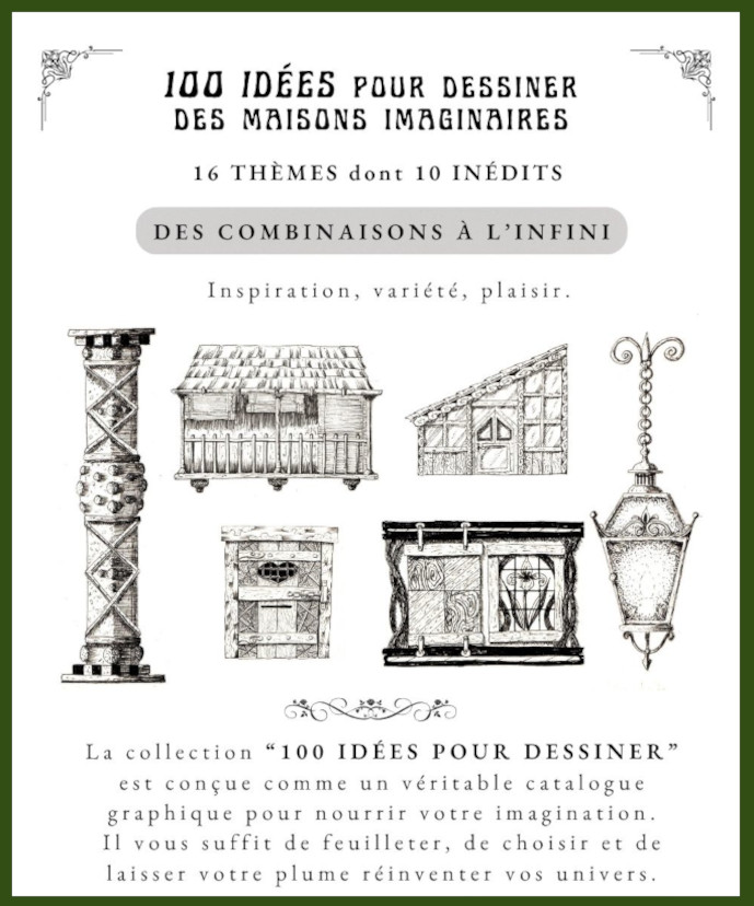 4e couverture modeles livre dessins maisons imaginaires cent idees helenevalentin