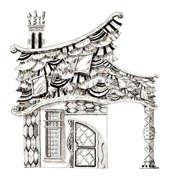 Dessin livre cent idées imaginaires compositions maisons