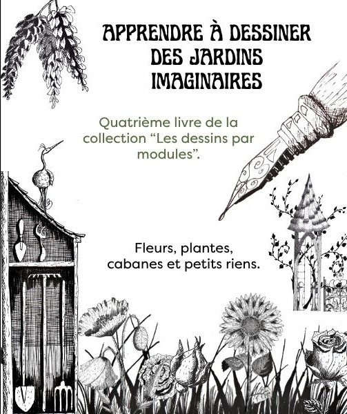 Jardins imaginaires dessins encre livre helenevalentin