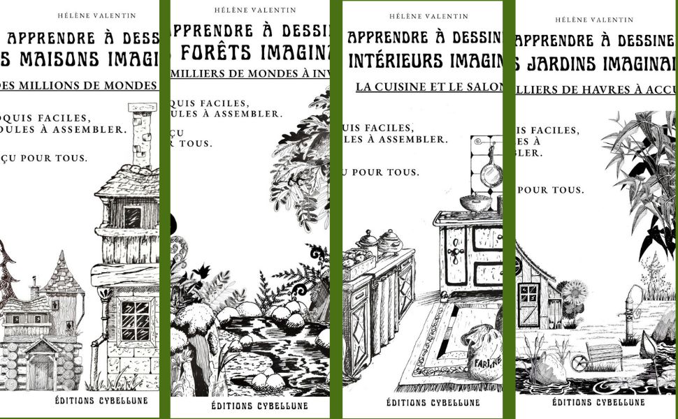 Couverture jardins maisons forets livres helenevalentin methode dessins modules forets maisons interieurs apprendre
