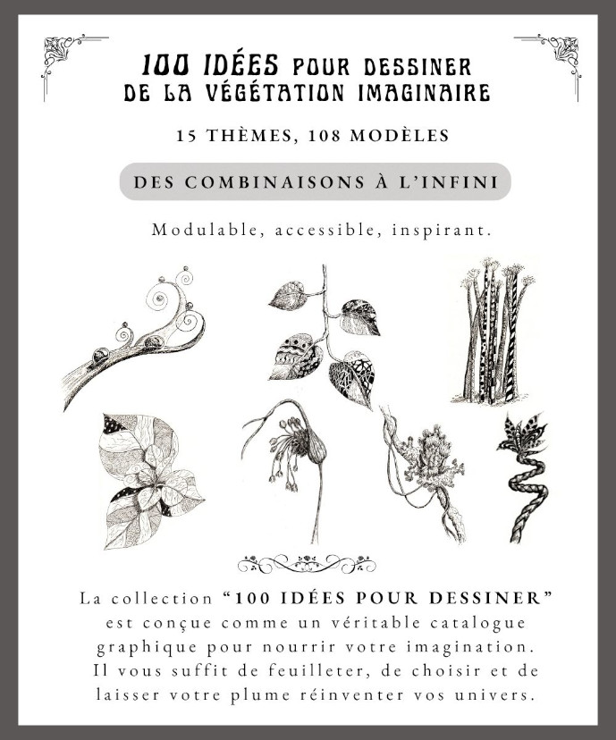 4e couverture livre vegetation imaginaire dessin apprendre helenevalentin