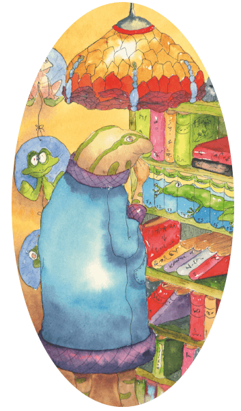 Petit jonc grenouille bibliotheque