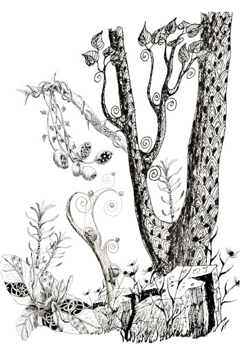 Vegetations composition dessin apprendre livre debutants helenevalentin idees
